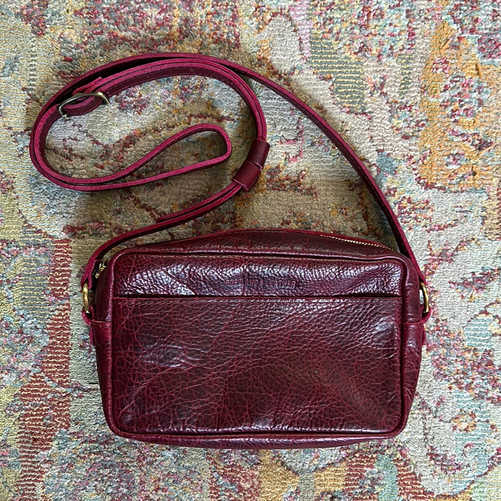 Portland Leather Toaster Crossbody in Bougainvillea 🦄✨